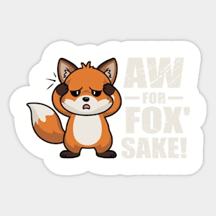 Fox'strated Sticker